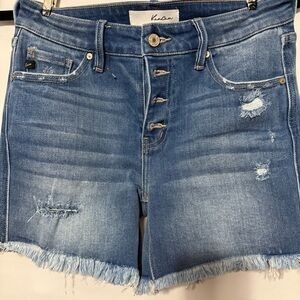 KanCan Distressed Blue Jean Shorts